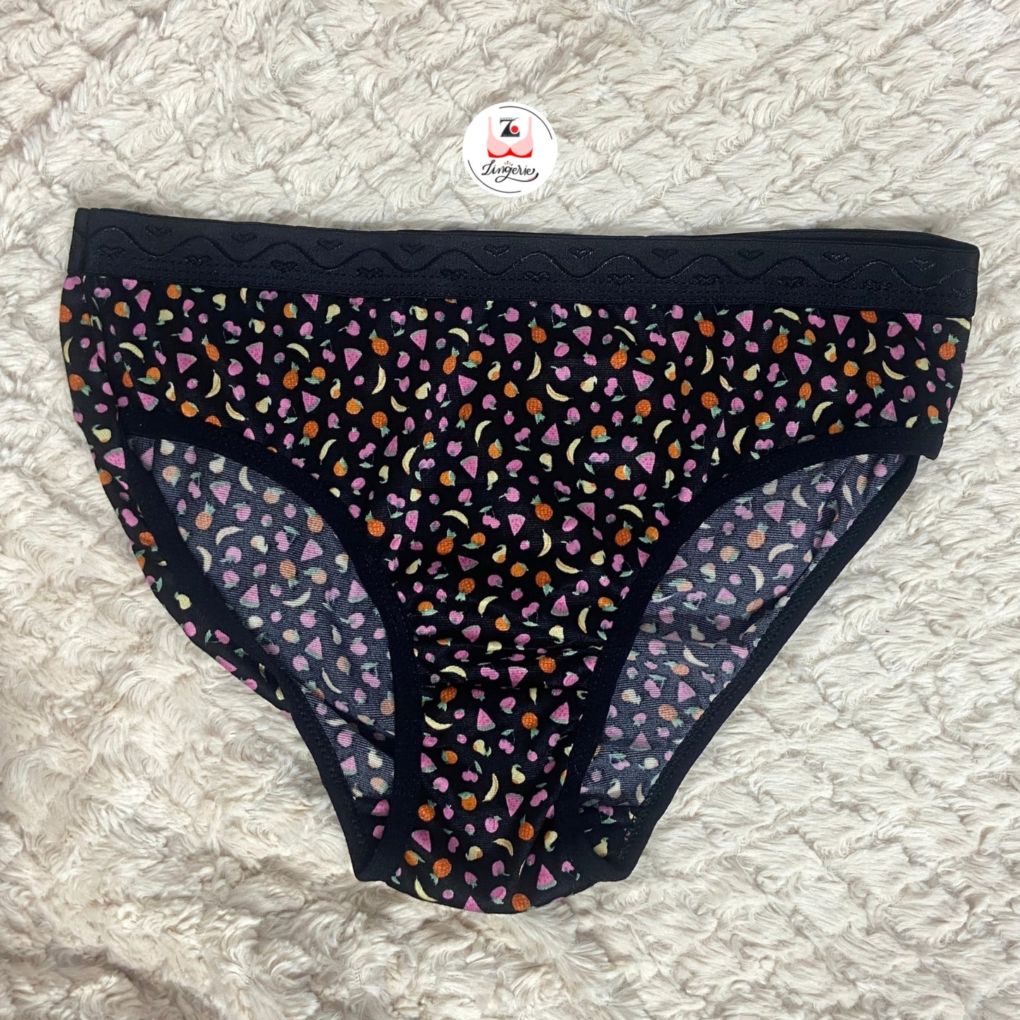 Fruits Printed Cotton Lycra Briefs Pack of 3