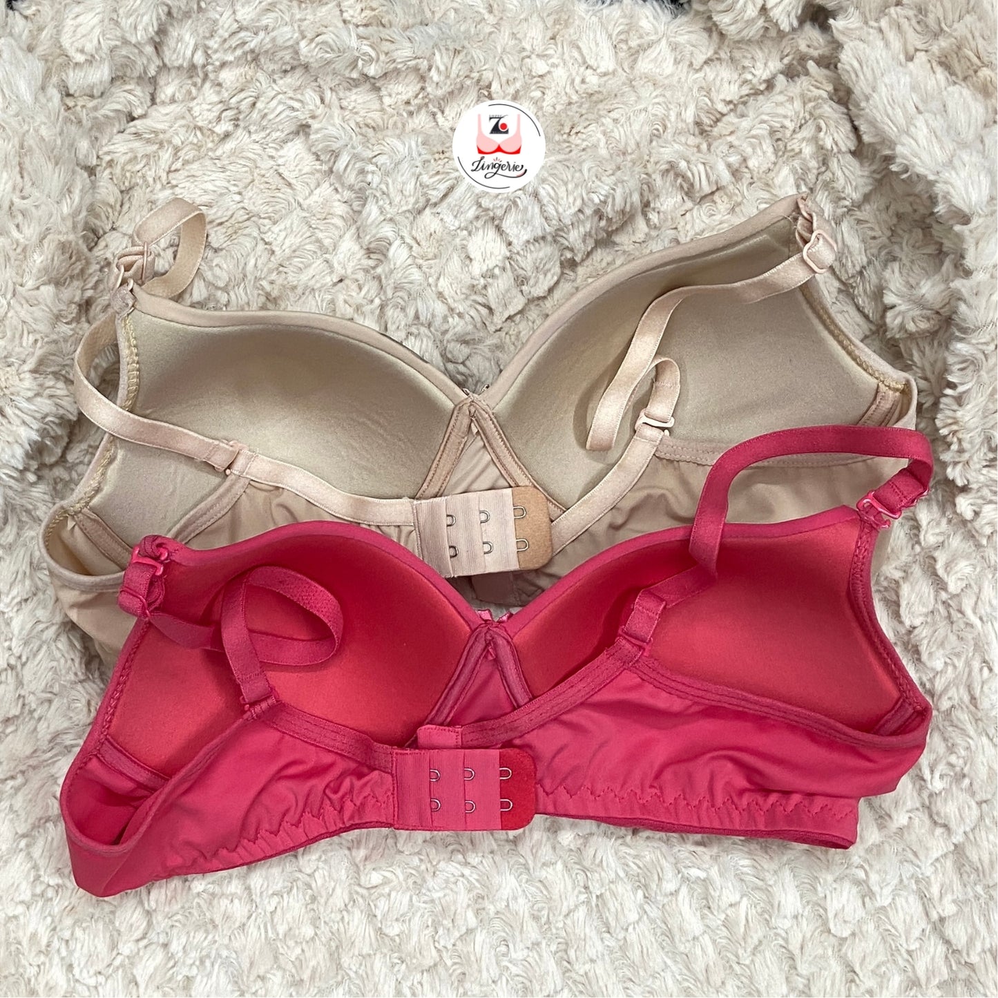 Solid Padded Brassiere pack of 2