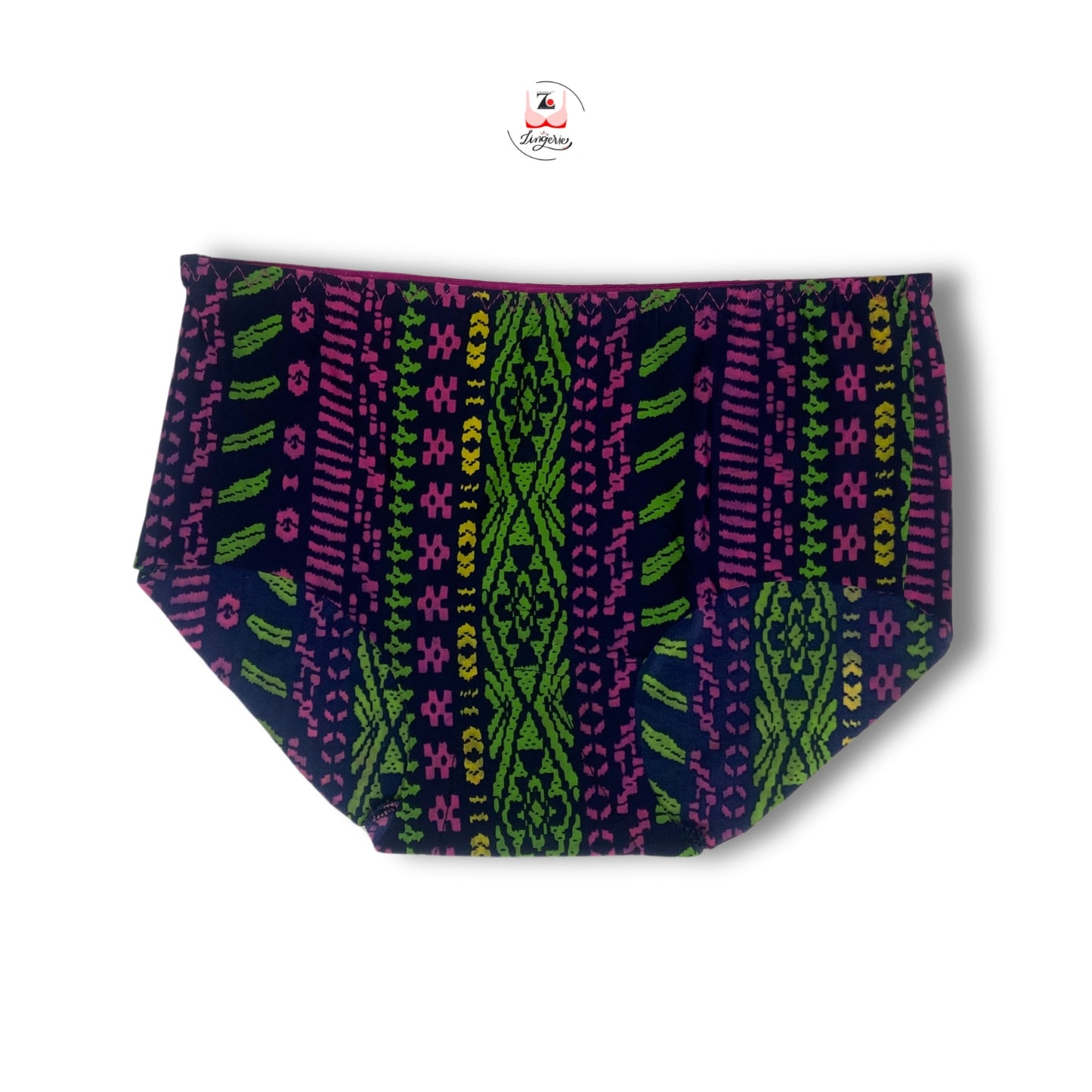 Printed Multicolour Seamless Hipster Ice Silk Stretchable Briefs Free Size