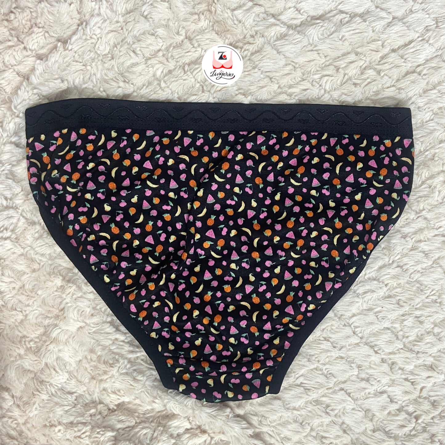 Fruits Printed Cotton Lycra Briefs Pack of 3