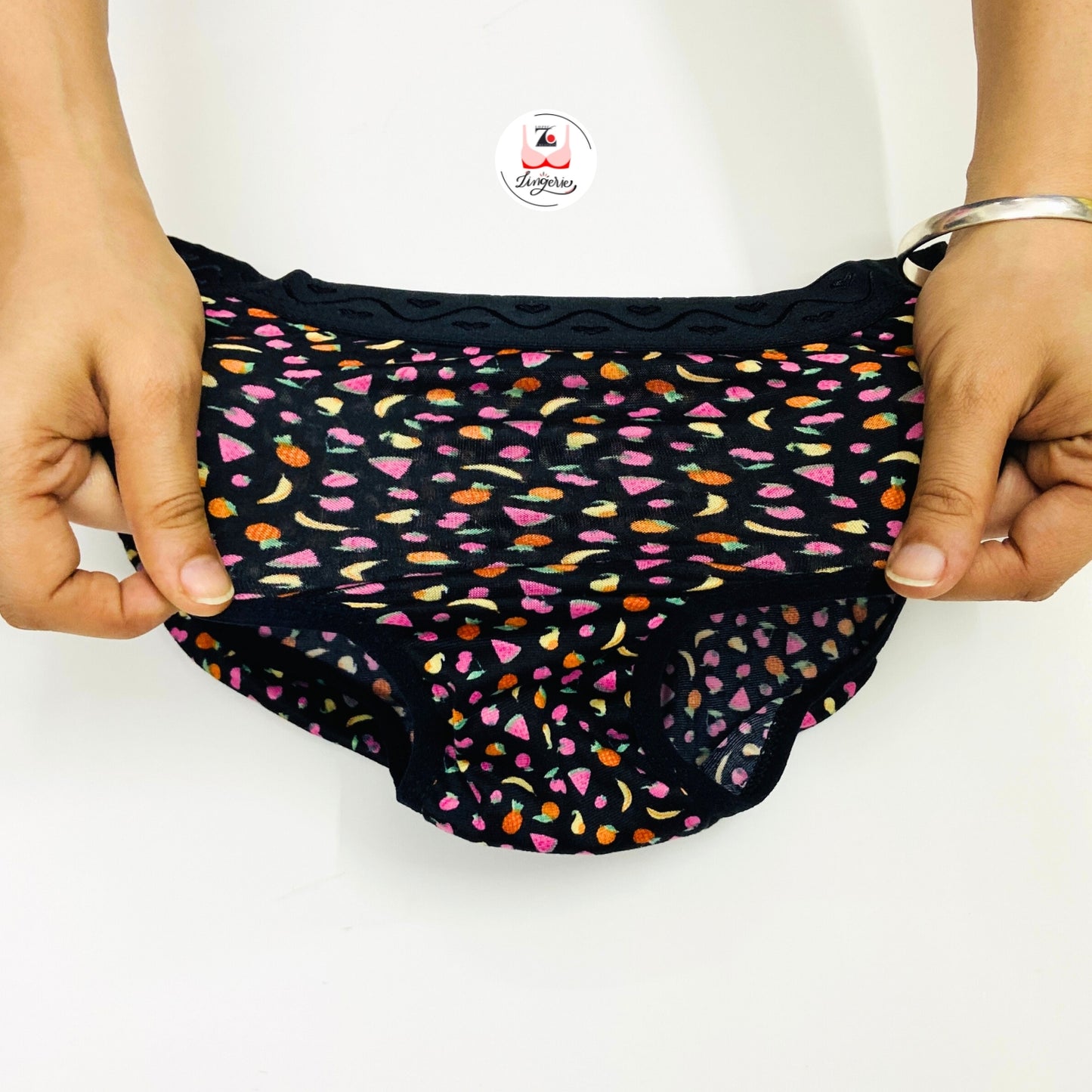 Fruits Printed Cotton Lycra Briefs Pack of 3