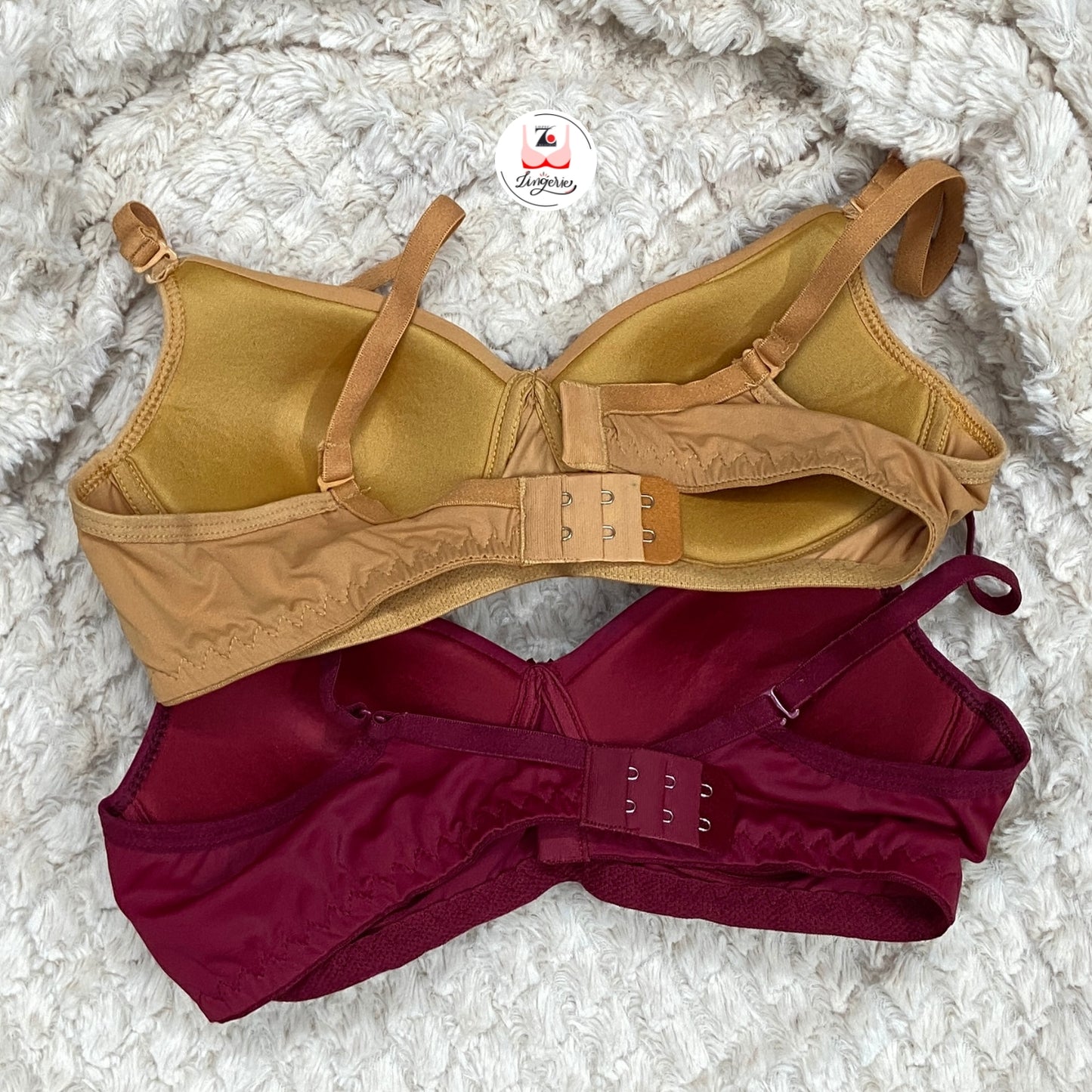Solid Padded Brassiere pack of 2