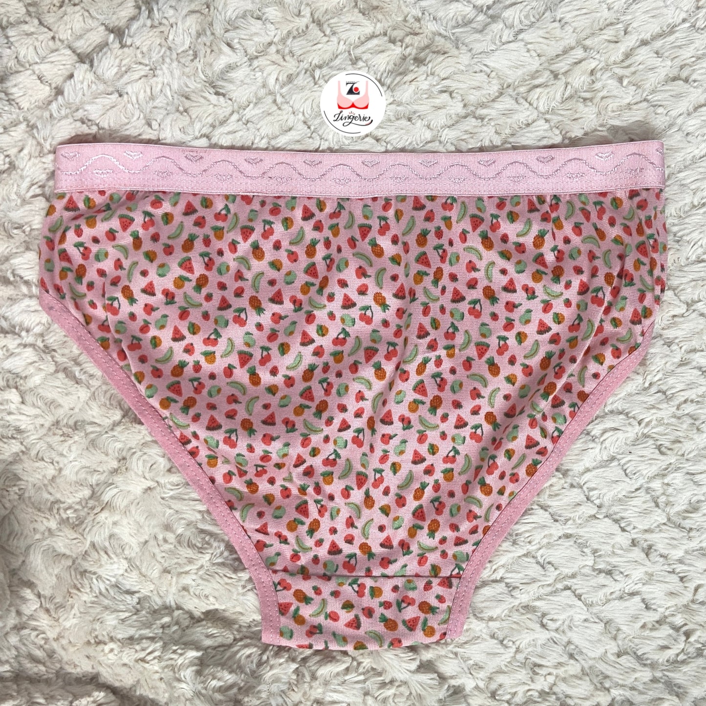 Fruits Printed Cotton Lycra Briefs Pack of 3