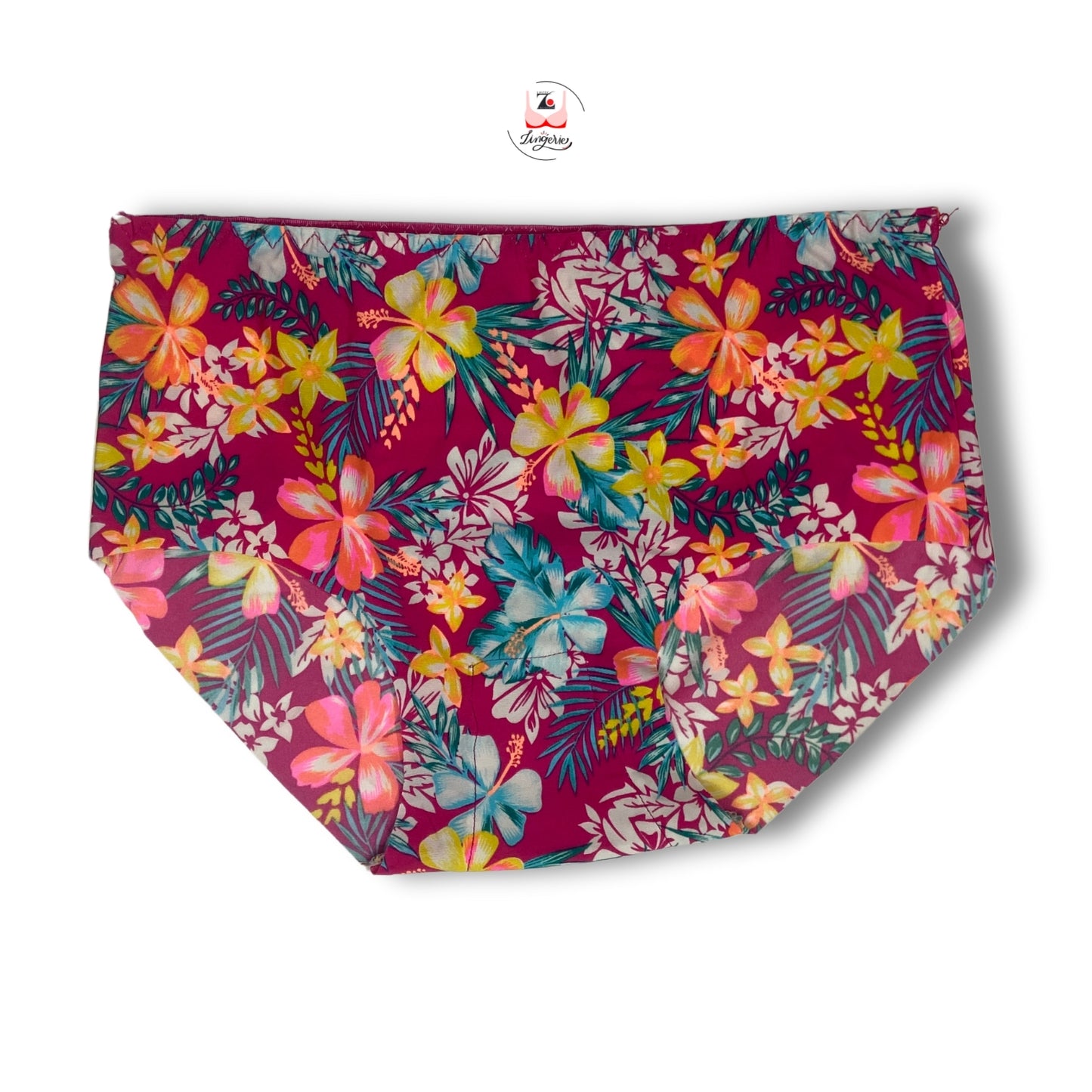 Printed Multicolour Seamless Hipster Ice Silk Stretchable Briefs Free Size