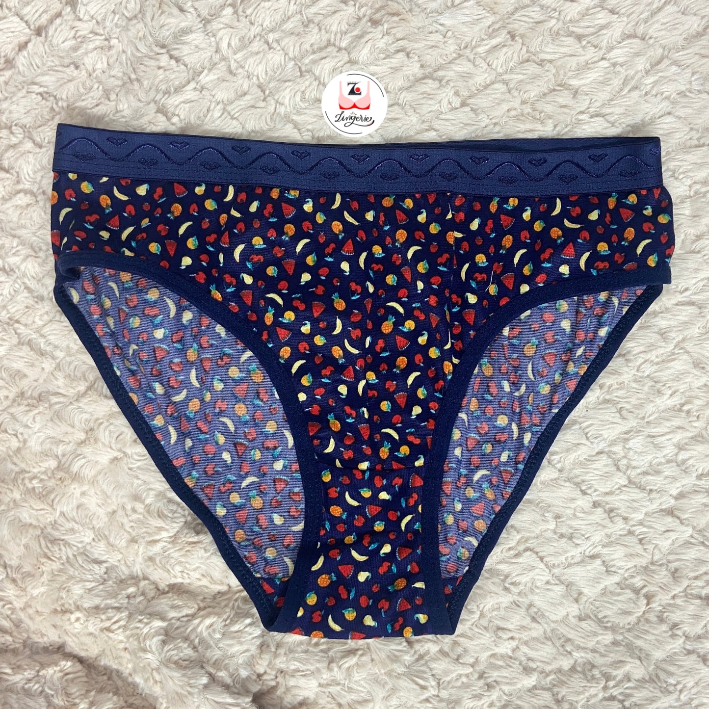 Fruits Printed Cotton Lycra Briefs Pack of 3