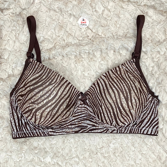 Tiger Printed Light Padded T-Shirt Brassiere