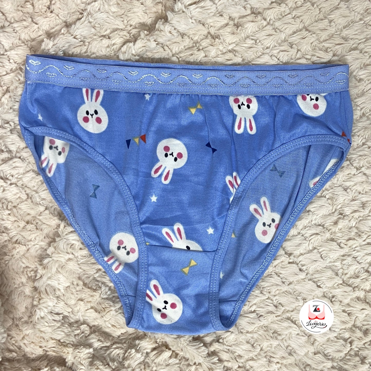 Bunny Printed Cotton Lycra Briefs Pack of 3