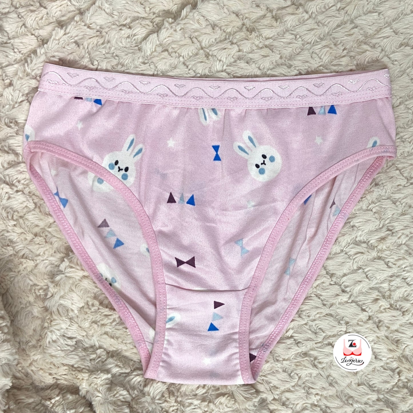 Bunny Printed Cotton Lycra Briefs Pack of 3