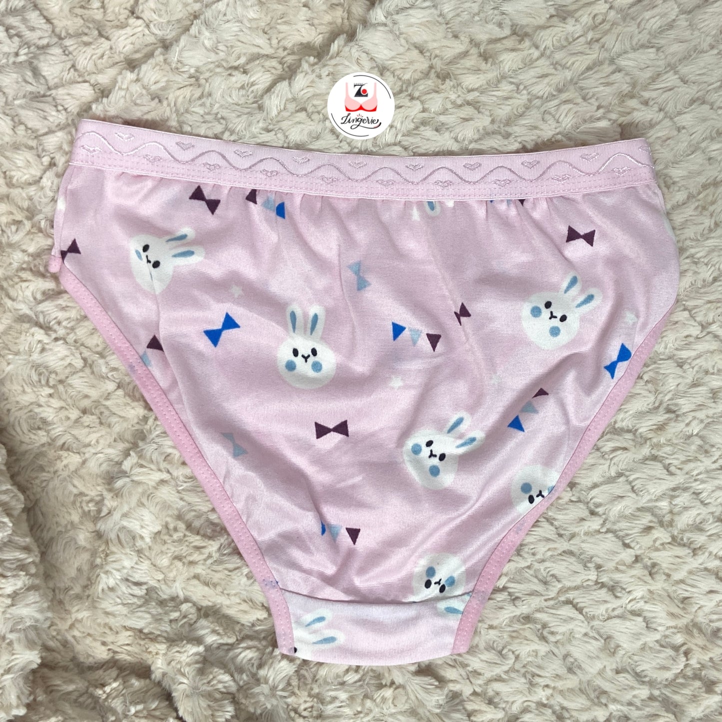 Bunny Printed Cotton Lycra Briefs Pack of 3