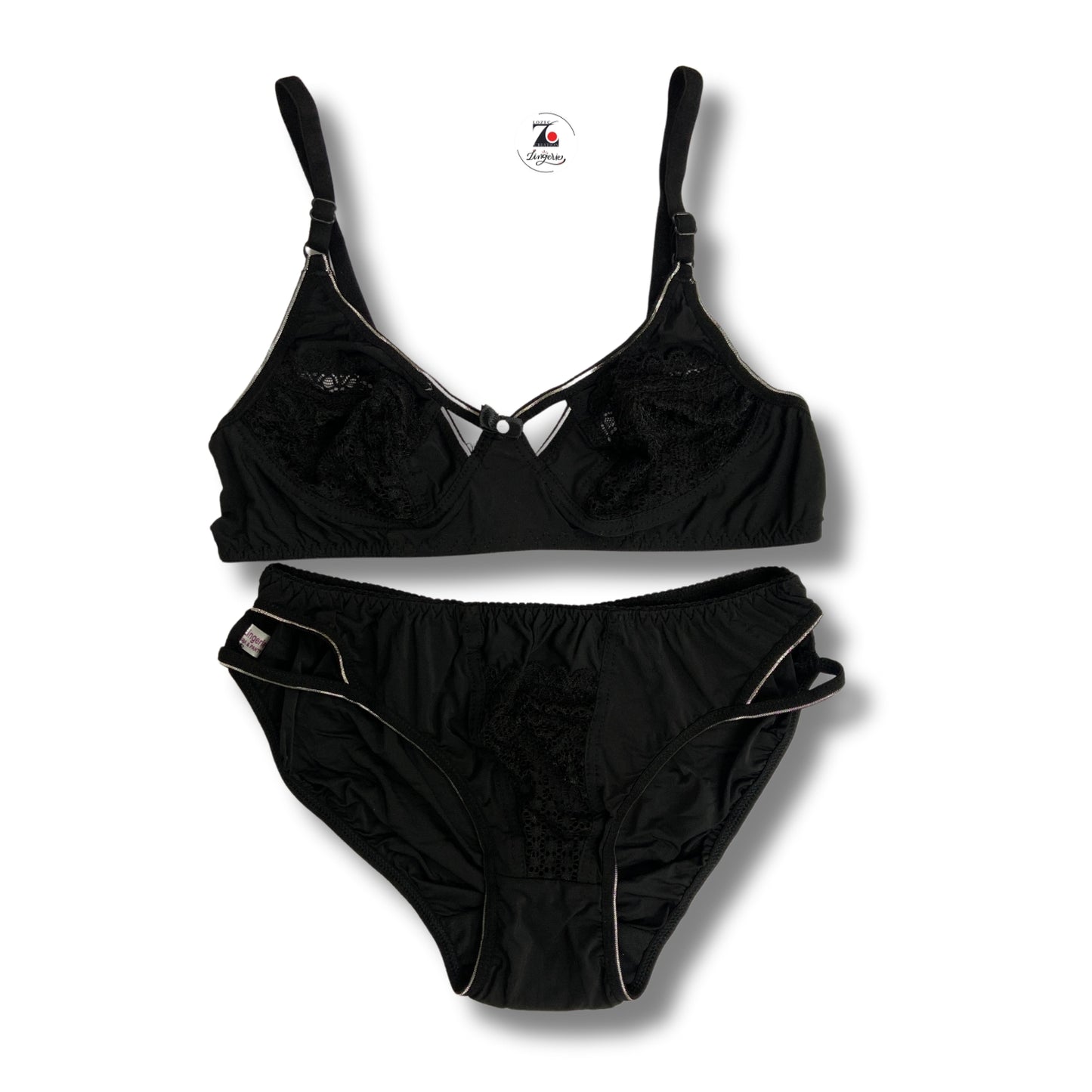 Bridal lingerie set with sliver design