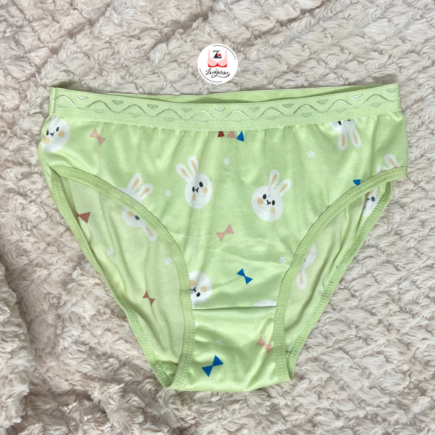 Bunny Printed Cotton Lycra Briefs Pack of 3
