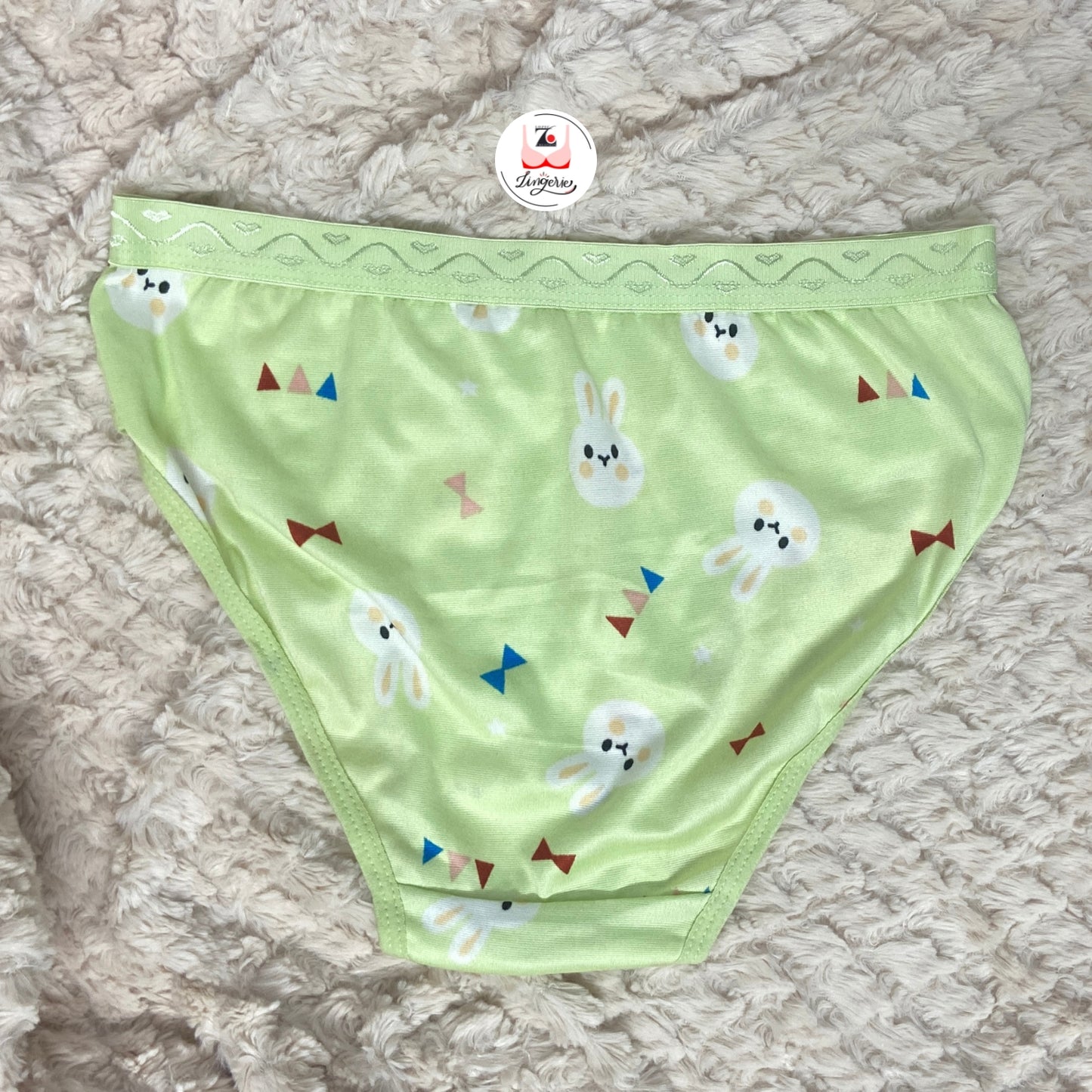 Bunny Printed Cotton Lycra Briefs Pack of 3