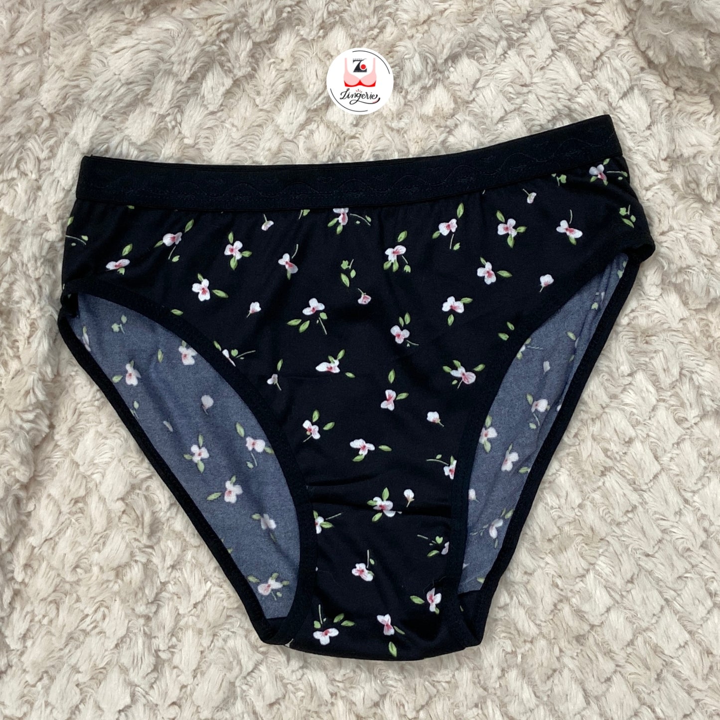 Assorted Basic Printed Cotton Lycra Briefs Pack of 3