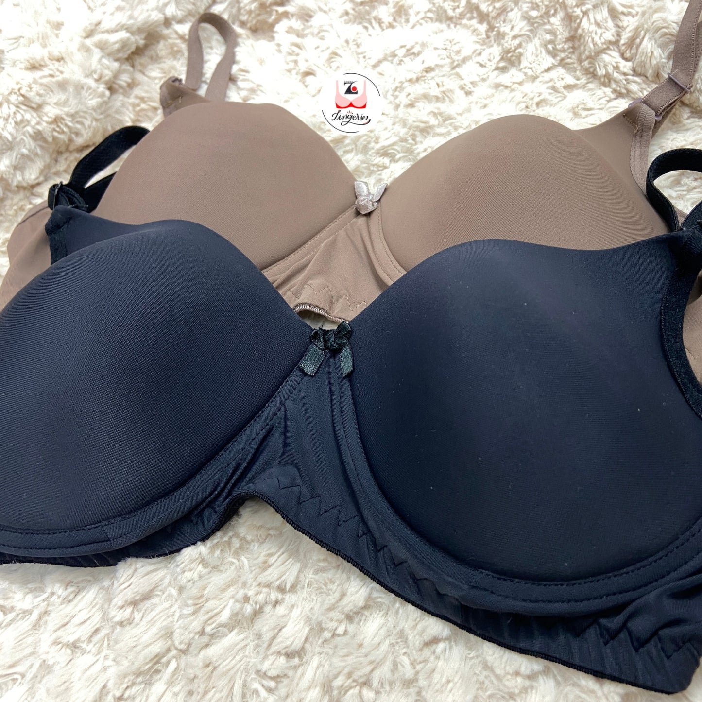 Solid Padded Brassiere pack of 2