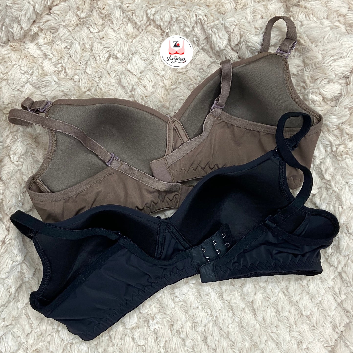 Solid Padded Brassiere pack of 2