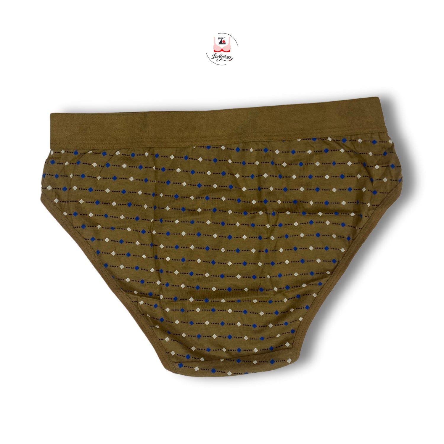 Square Dot Broad Waist Band Cotton Fabric Hipster Briefs - Pack of 3 Printed Colours