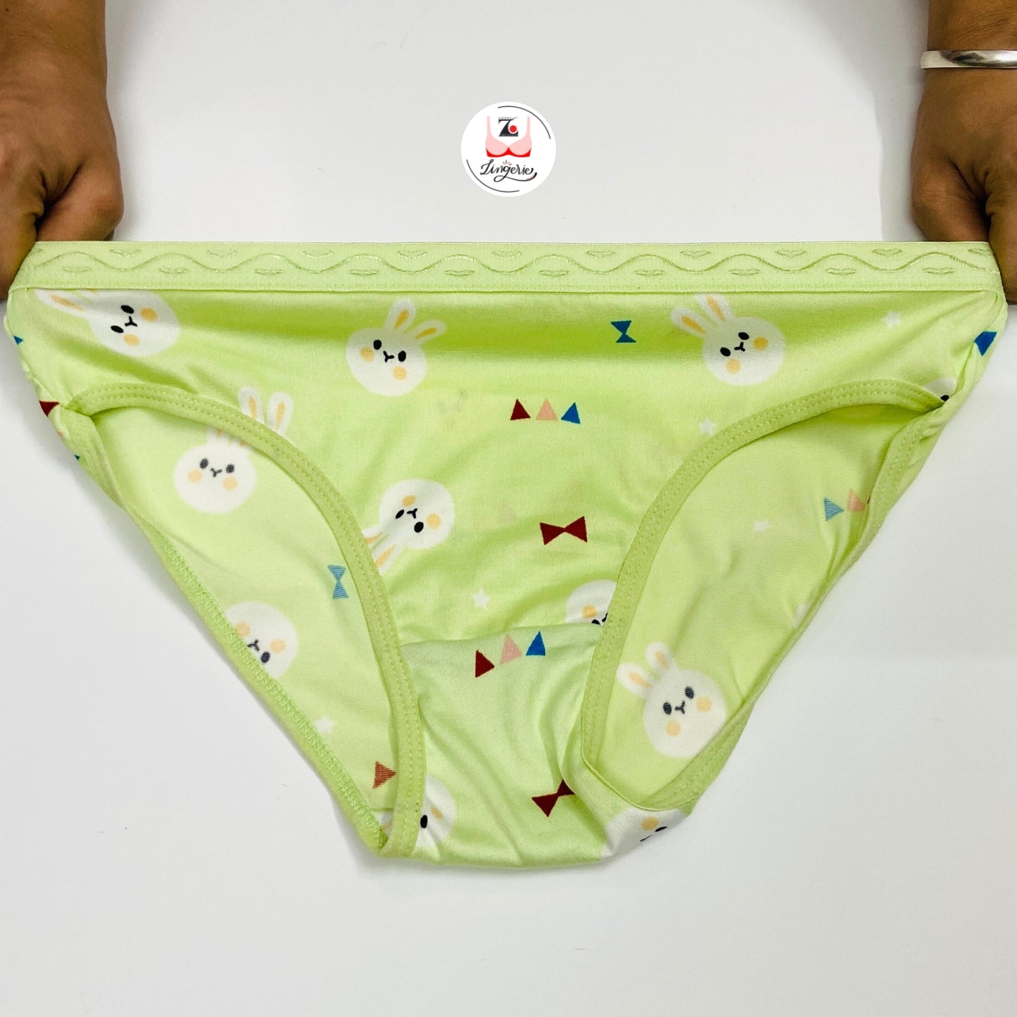 Bunny Printed Cotton Lycra Briefs Pack of 3