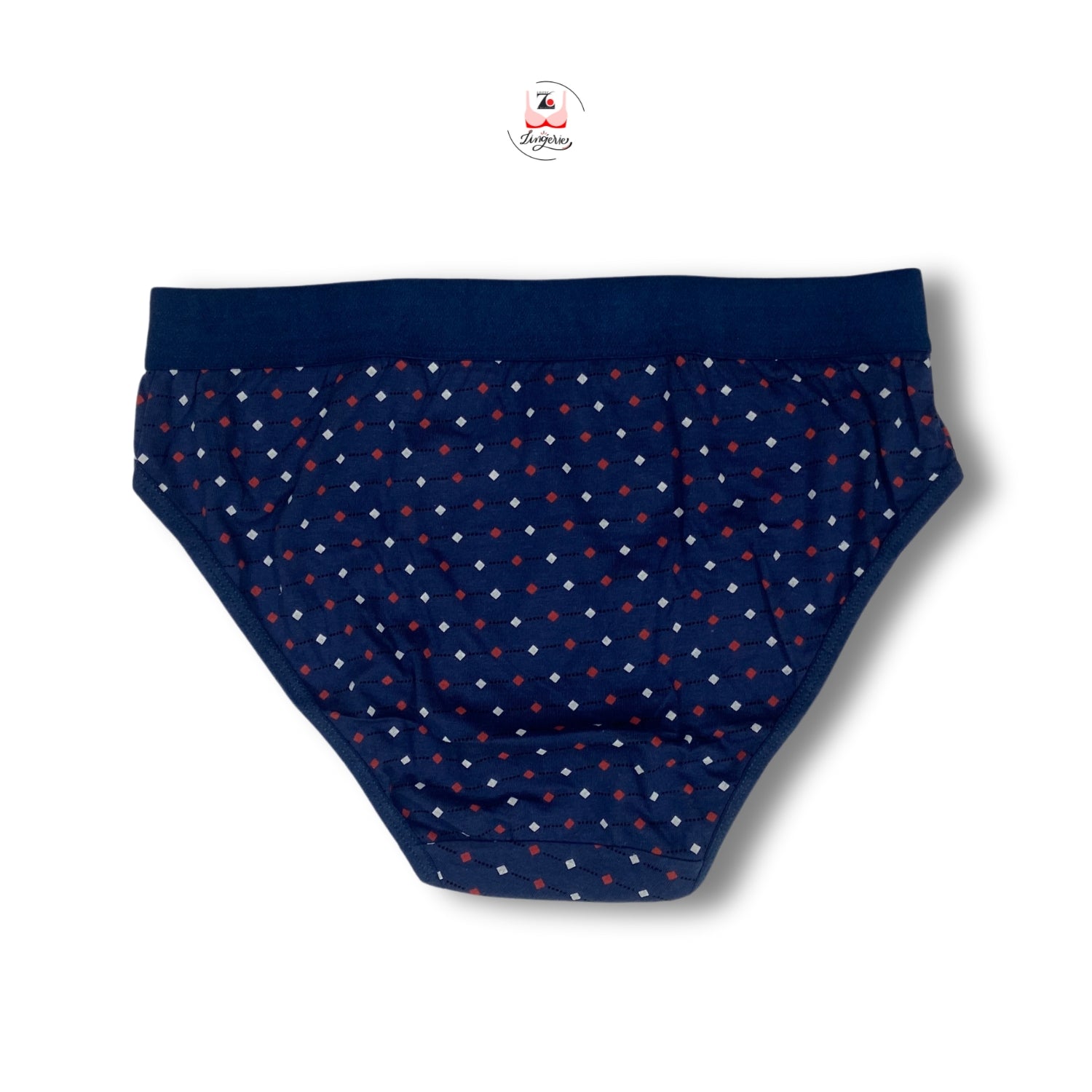 Square Dot Broad Waist Band Cotton Fabric Hipster Briefs - Pack of 3 Printed Colours