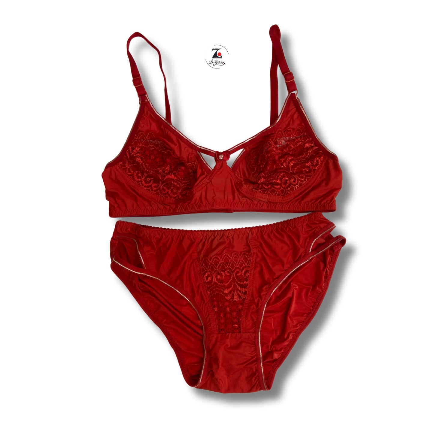 Bridal lingerie set with sliver design