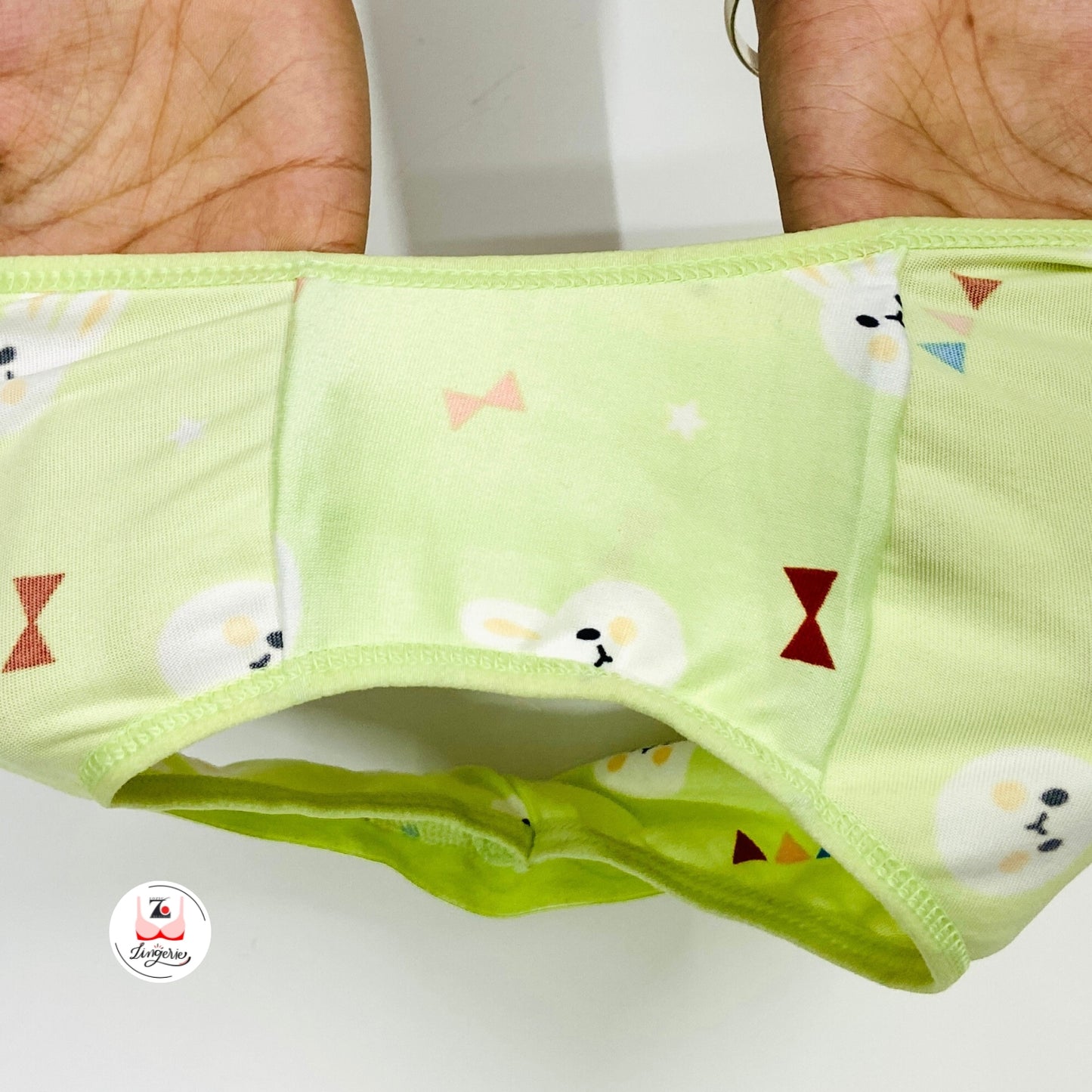 Bunny Printed Cotton Lycra Briefs Pack of 3