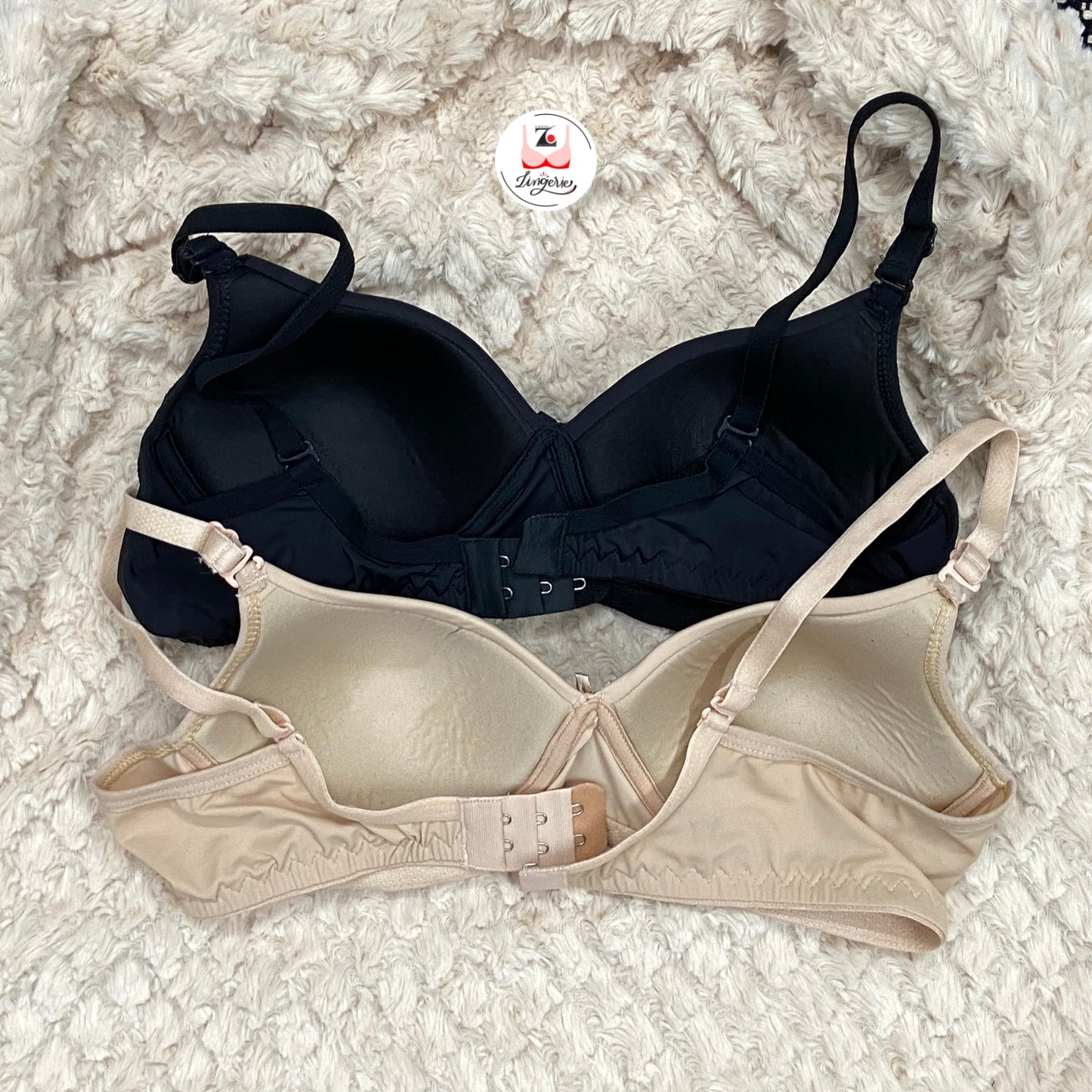Solid Padded Brassiere pack of 2