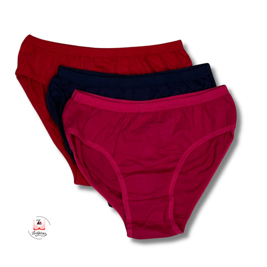 Solid Cotton Briefs Pack of 3