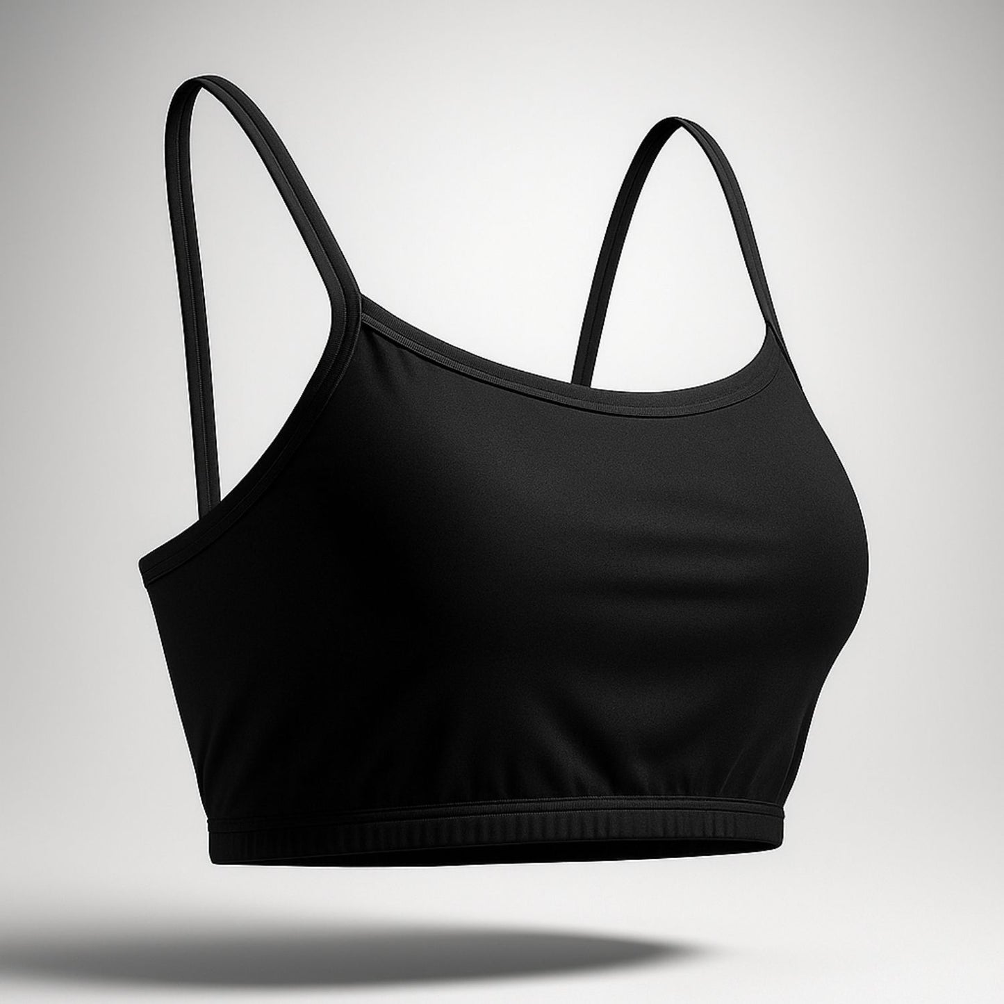 Lozec Creation free-size cotton bralette in black and white for women, fits XS to L, seamless and wire-free comfort top.