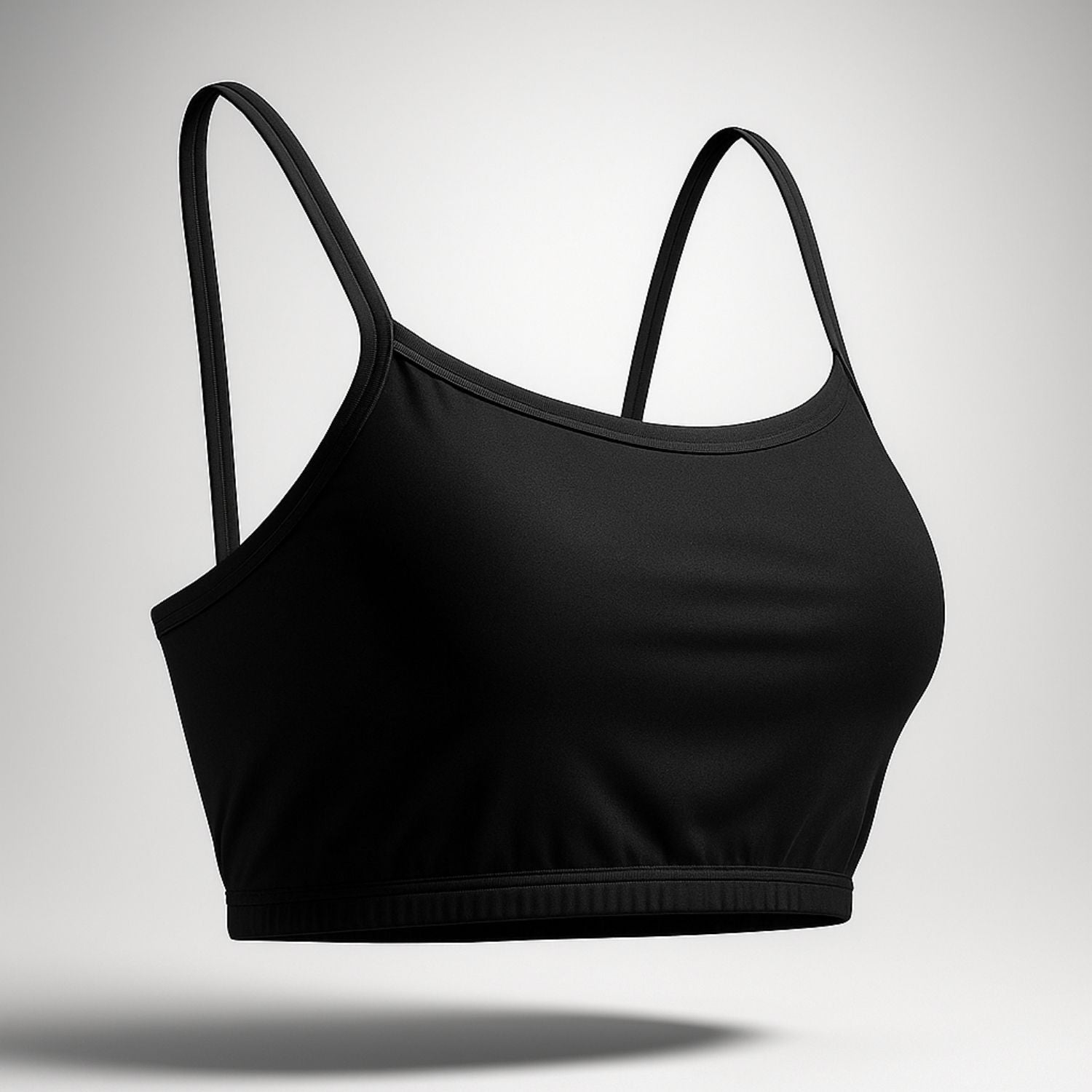 Lozec Creation free-size cotton bralette in black and white for women, fits XS to L, seamless and wire-free comfort top.