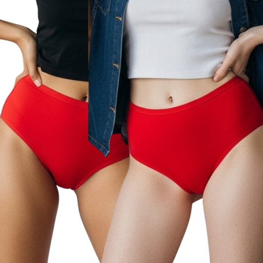 Red Panty Set for Women – Stylish Panty & Briefs for Girls | Soft Panty, Comfortable Panty Liners & Trendy Panty Styles | LOZEC CREATION