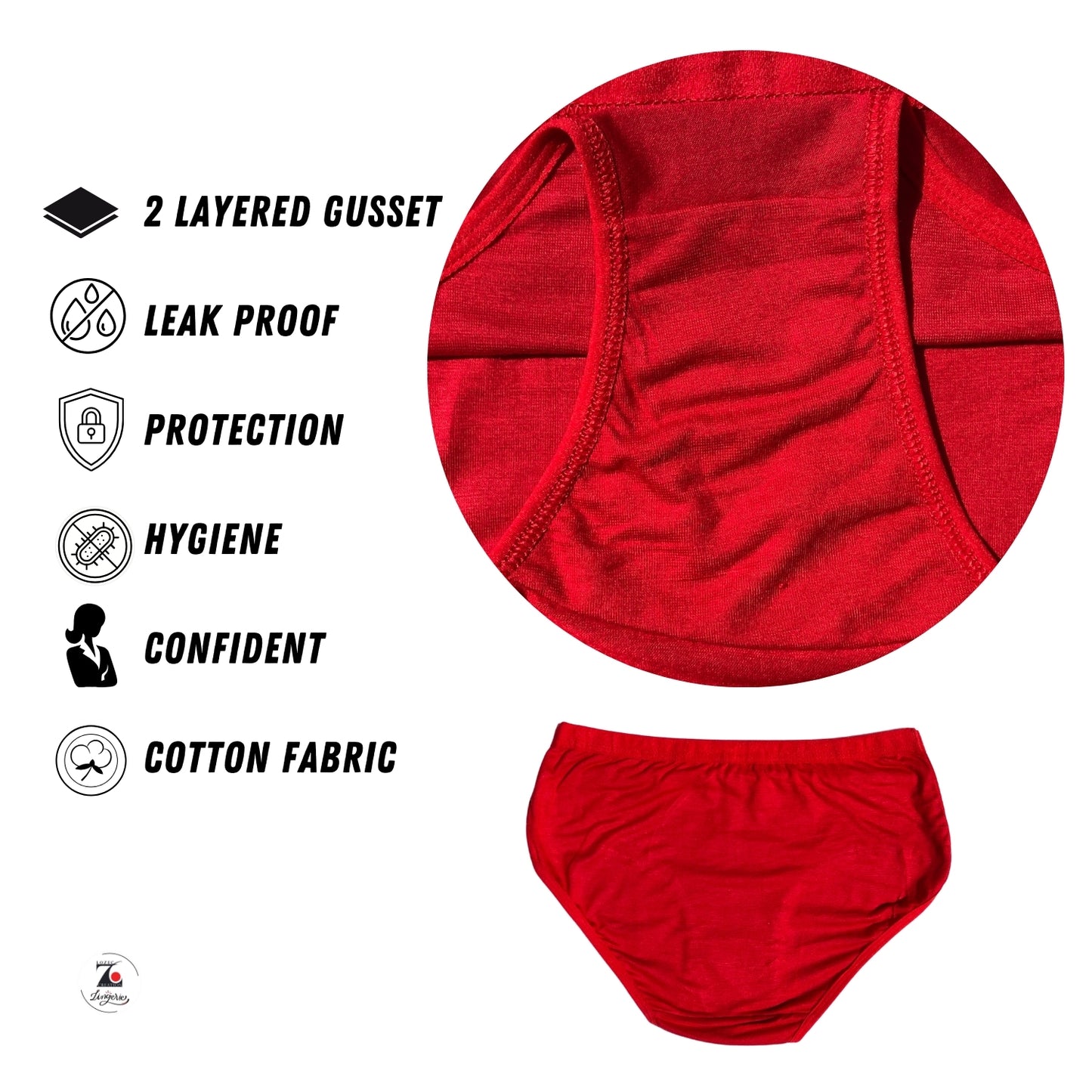Romantic Red Cotton Bikini – Breathable, Comfortable & Perfect for Wedding Night | LOZEC CREATION