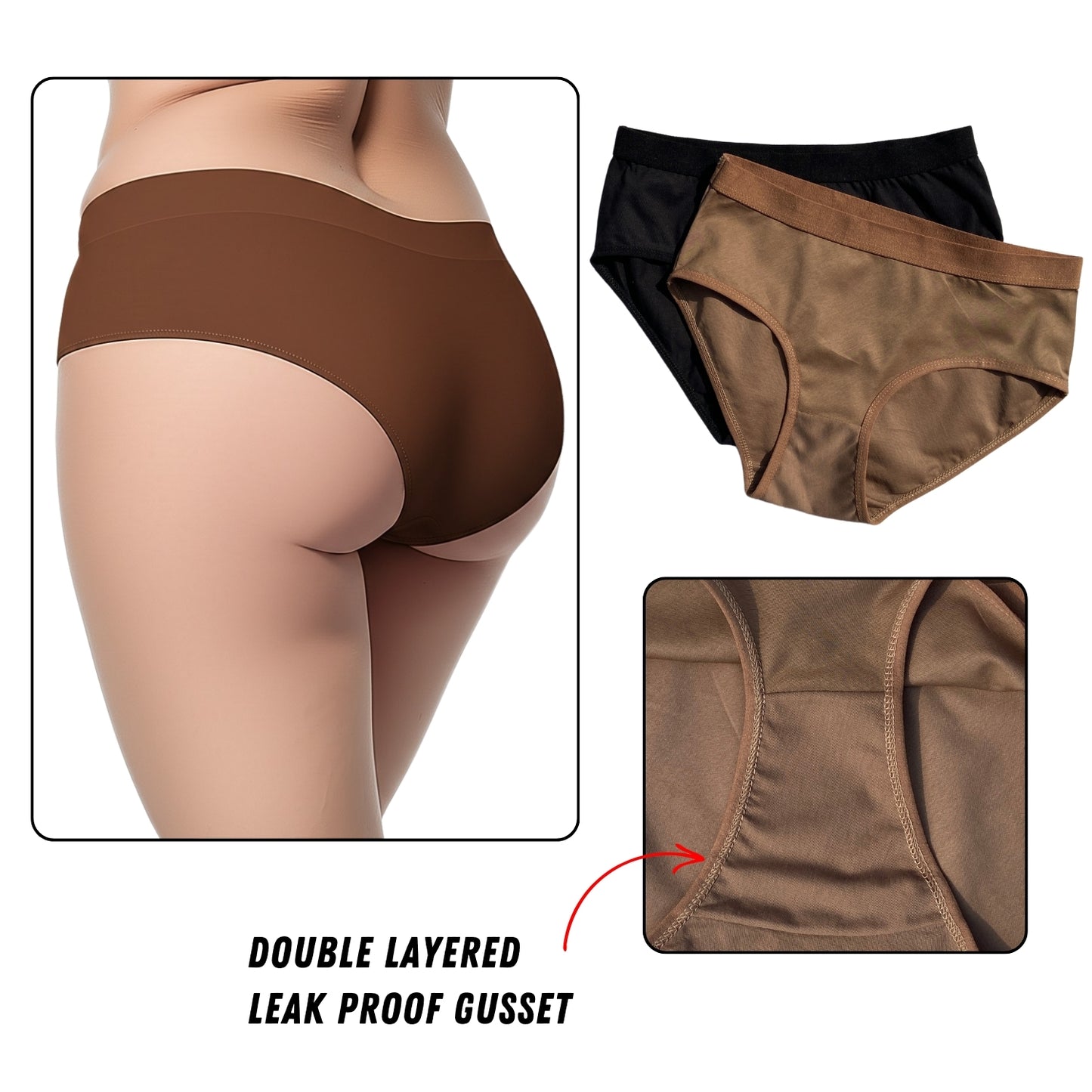 Ultra comfort panty with triple  stitching, secure fit and full coverage | LOZEC CREATION