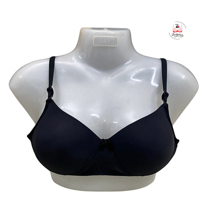 Solid Padded Brassiere pack of 2