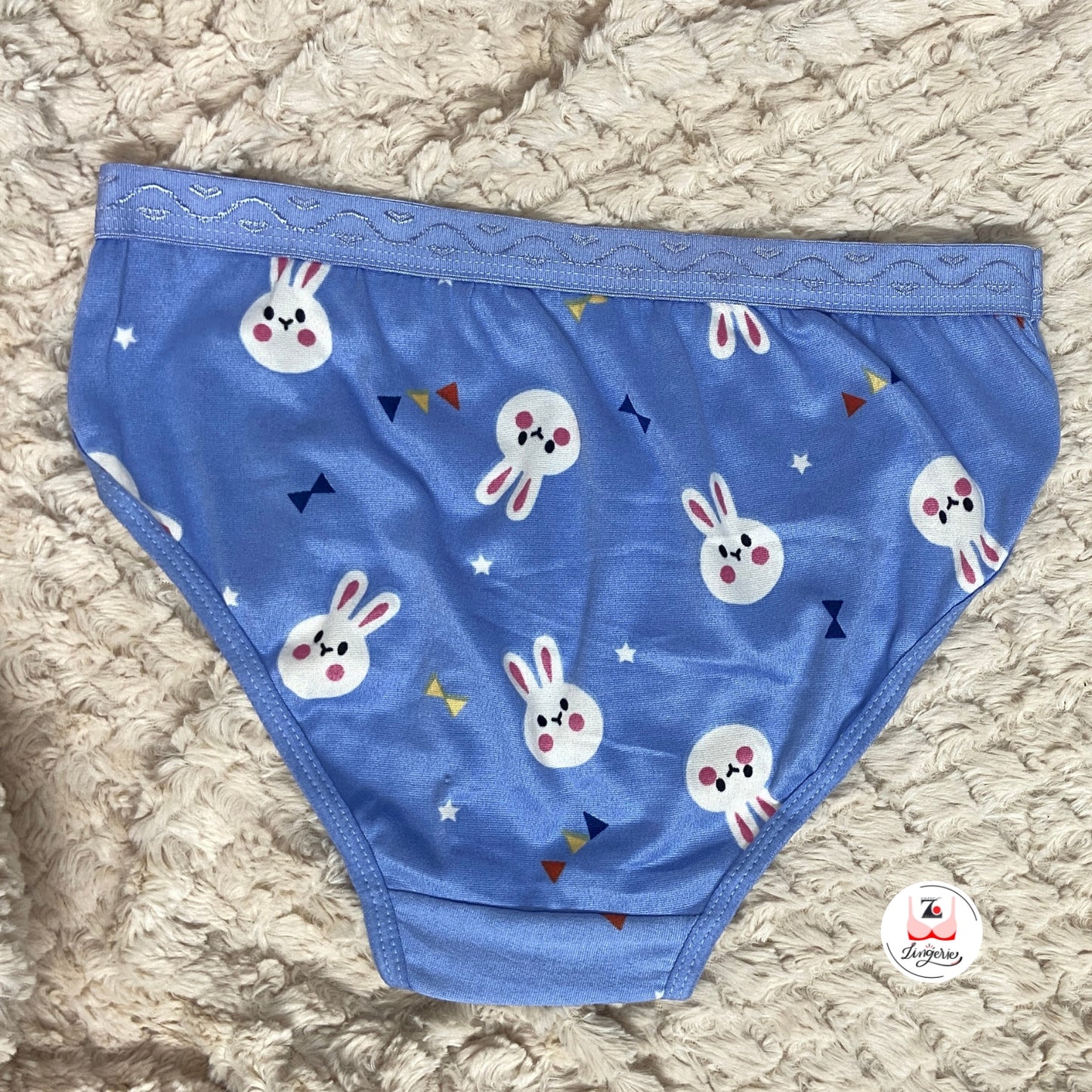 Bunny Printed Cotton Lycra Briefs Pack of 3