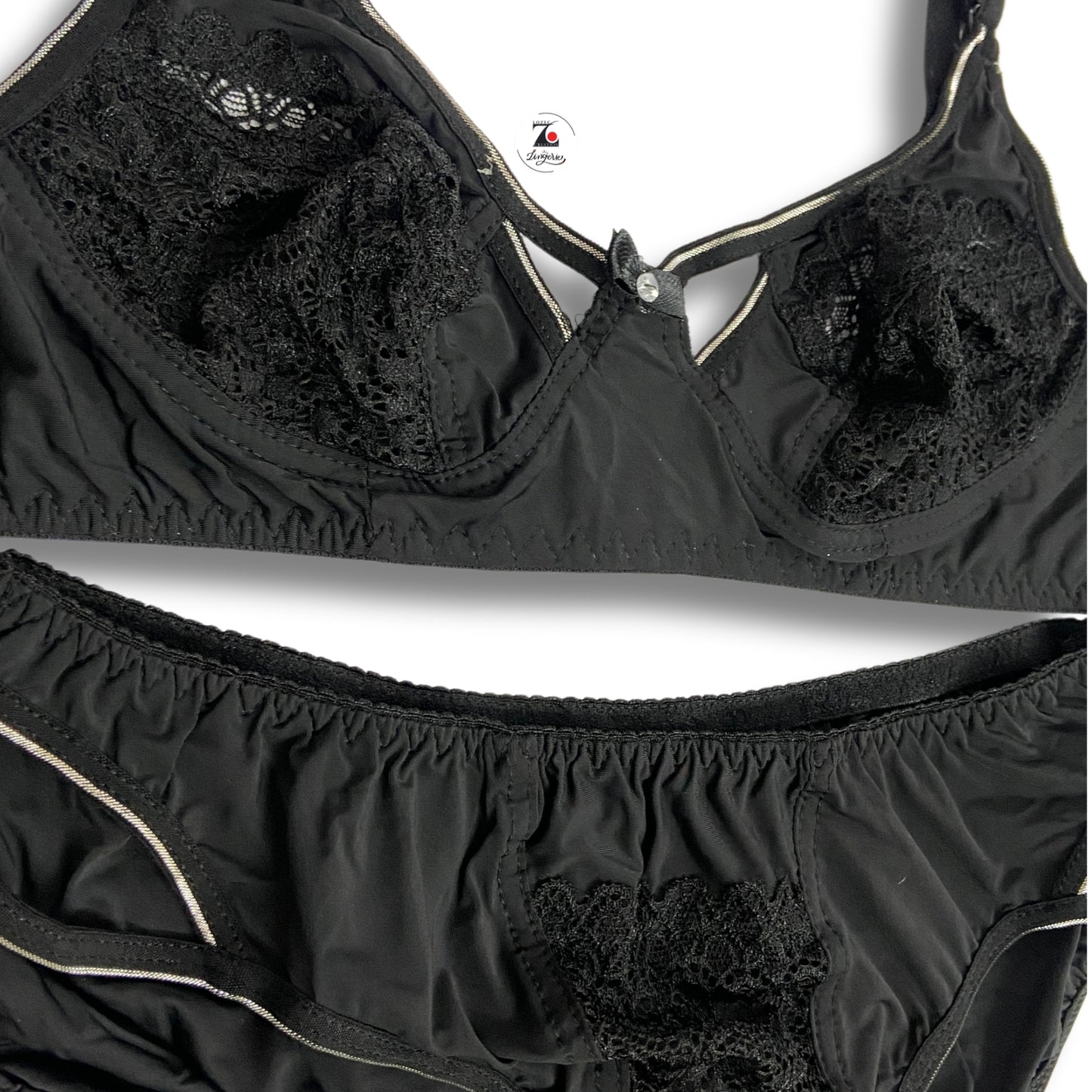 Bridal lingerie set with sliver design