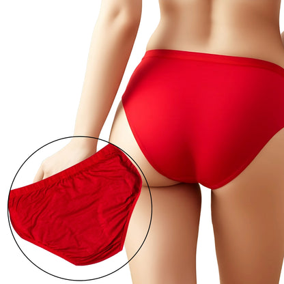 LOZEC CREATION® - Women’s Cotton Mid-Rise Panties – Soft & Breathable Daily Wear Briefs (Pack of 2)