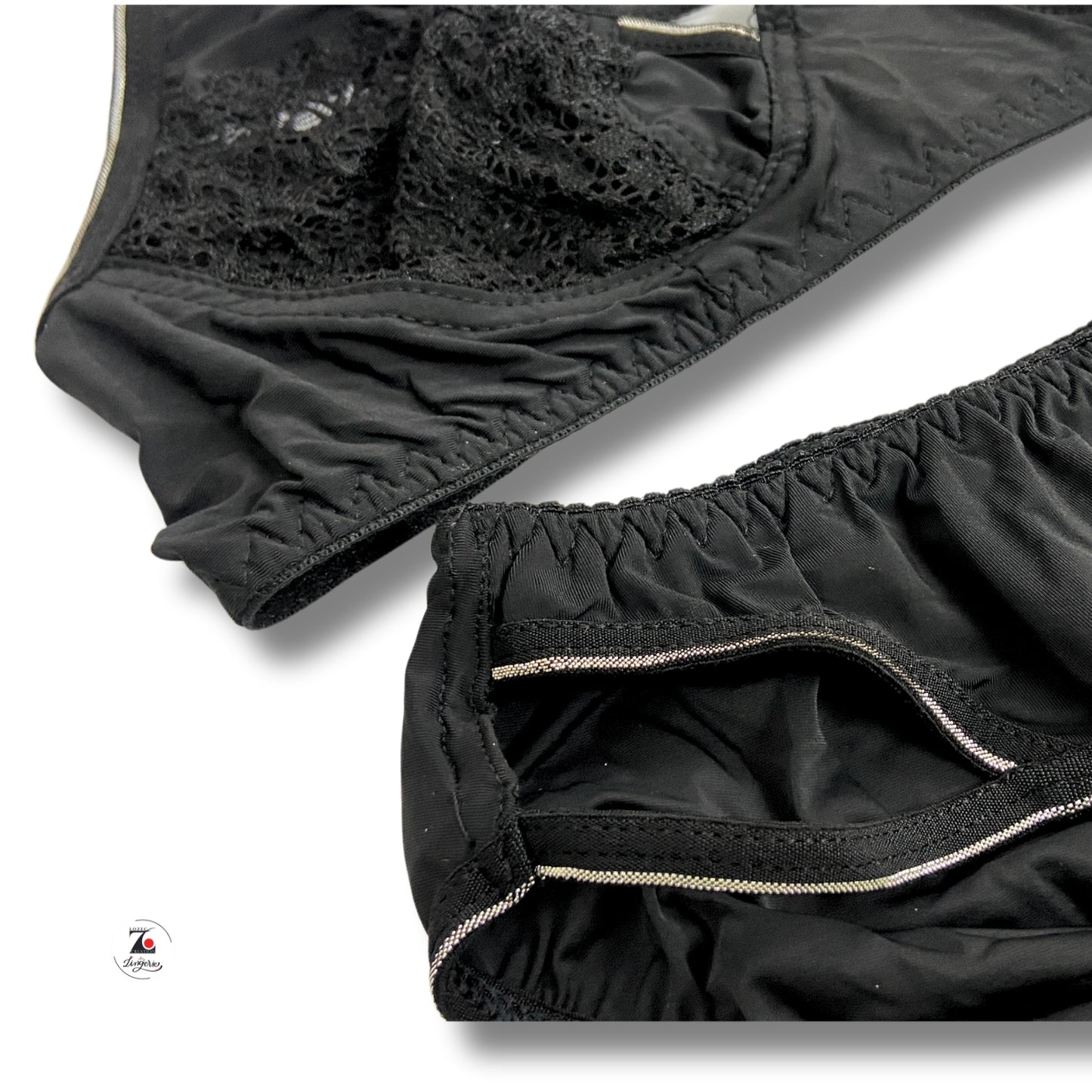 Bridal lingerie set with sliver design
