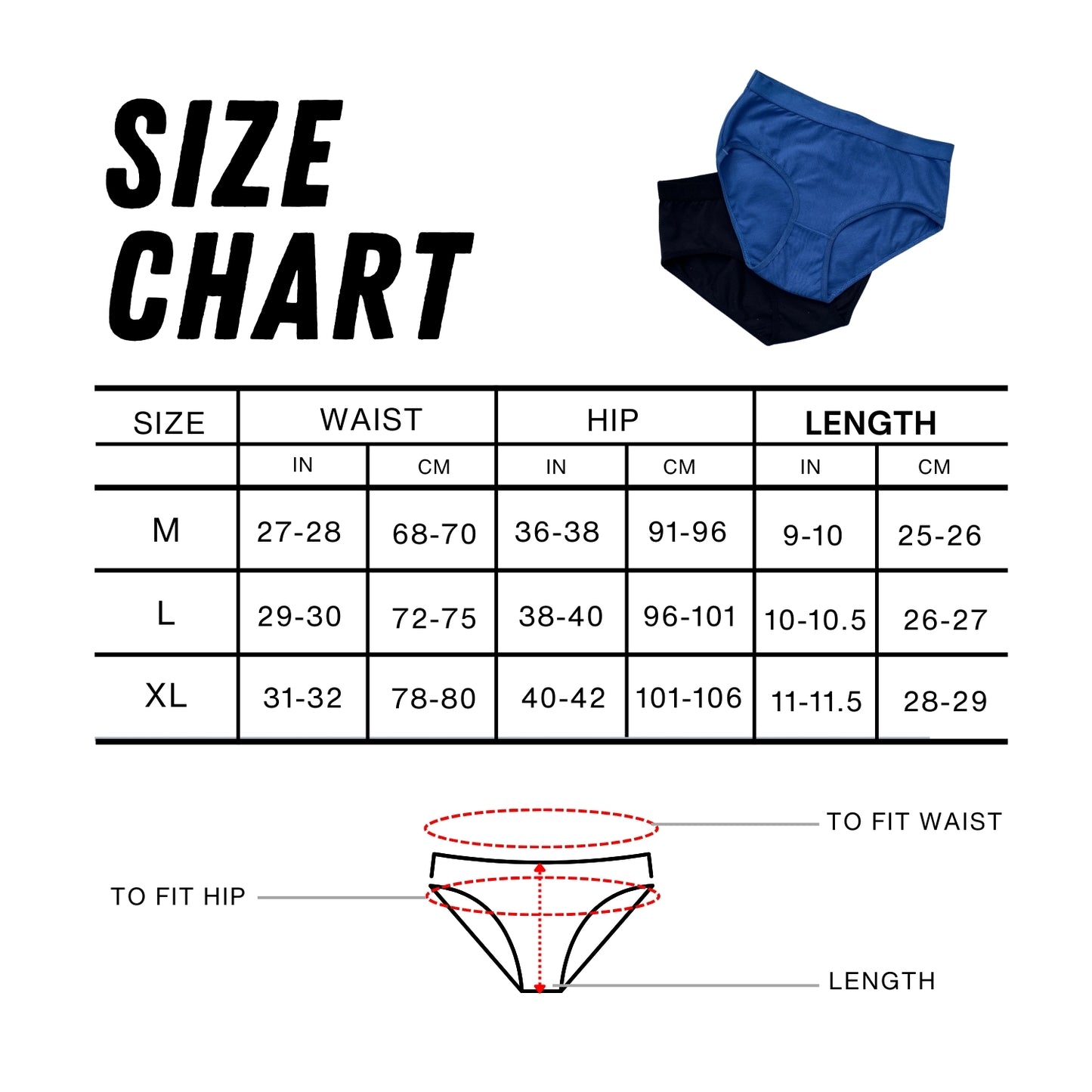 Comfort Panties for Women with Premium Quality Fabric and Leak Proof Gusset | LOZEC CREATION