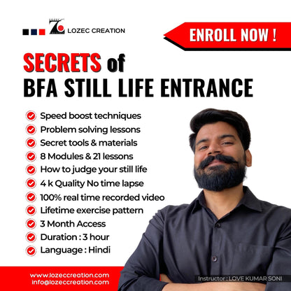 Secrets of BFA still life entrance